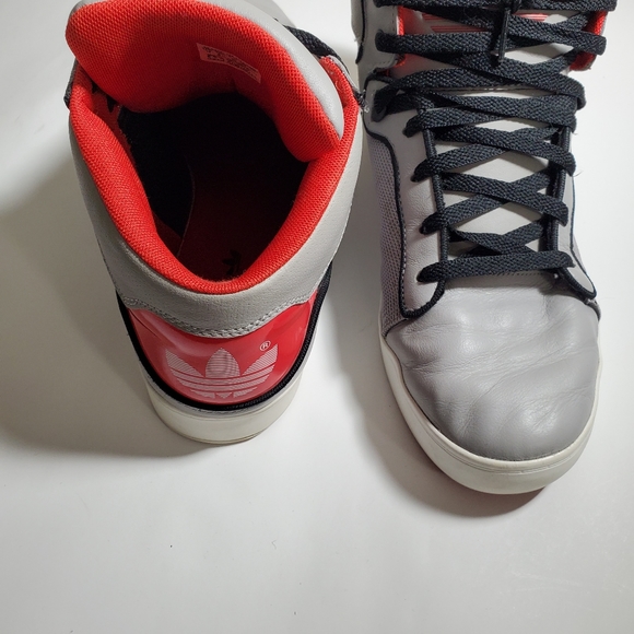 Adidas Grey / Red / Black / White Mid Shoes - Picture 8 of 8